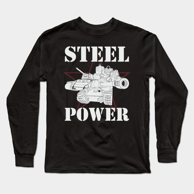 Steel Power Edit Long Sleeve T-Shirt by FAawRay